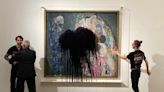Climate activists throw black dye over Gustav Klimt painting in Vienna OLD