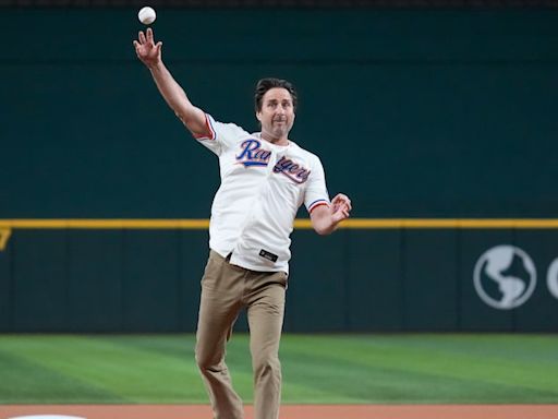 Luke Wilson talks throwing first pitch at Rangers game, You Gotta Believe and more