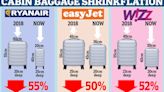 RyanAir, easyJet and WizzAir cut size of their free carry-on allowance