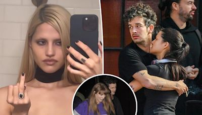 Taylor Swift’s ex Matty Healy sparks engagement rumors as Gabbriette Bechtel, 26, flashes diamond ring