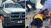 Camión de gasera arrolla a mujer de 63 años