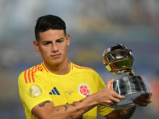 James Rodríguez, elegido mejor jugador de la Copa América