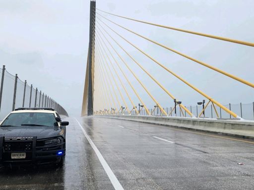 Road, bridges close as Tampa Bay feels the effects of Hurricane Debby