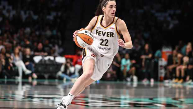 Breanna Stewart Decks Caitlin Clark with Physical Screen During Fever-Liberty