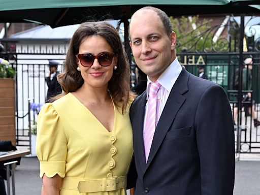 Sophie Winkleman nails Wimbledon style in a yellow Beulah dress