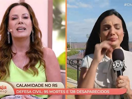 Regina Volpato faz repórter do SBT chorar ao vivo após acusação de Fake News