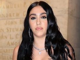 Lourdes Leon’s ripped dress has so many holes, it's holding on by just a thread