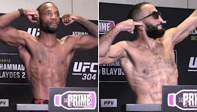 UFC 304 video: Leon Edwards, Belal Muhammad make weight in Manchester