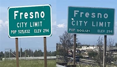 Fresno has different population totals on city limits signs. Will the real number be posted?