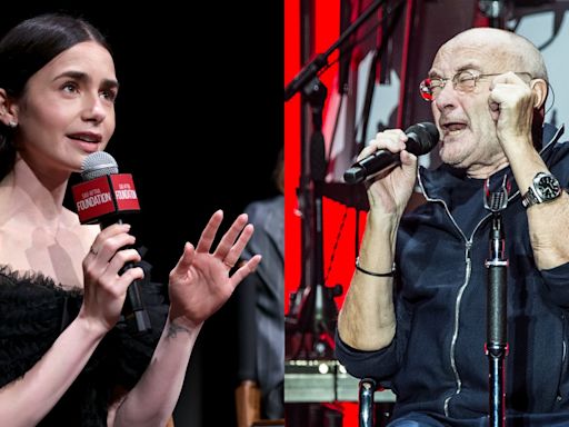 Lily Collins didn't realise that the songs that father Phil had played to her as a child were actually famous