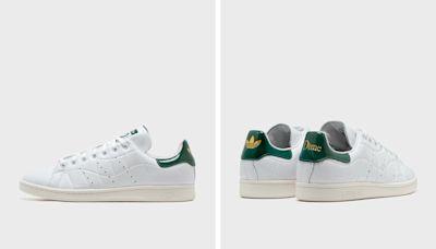 Dime Remixes the Adidas Stan Smith Sneaker With a Wavy Grid Leather Upper