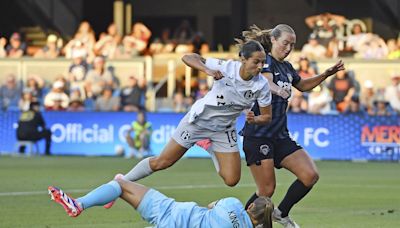 Orlando Pride remain undefeated while snapping KC Current's 17-game unbeaten streak, 2-1