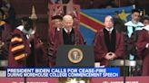 President Joe Biden faces silent protests over Israel-Hamas war at Morehouse commencement speech