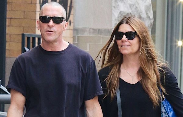 Christian Bale and Wife Sibi Blažić Hold Hands as They Spend Casual Day Out in N.Y.C.