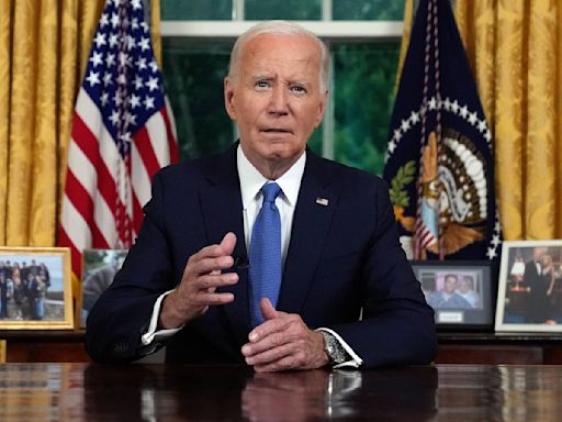 Biden Says Democracy ‘More Important Than Any Title’ in First Speech Since Exiting Race