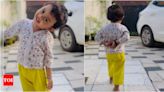 This video of Yuva and Mridhula's toddler Dwani imitating Mammootty and Mohanlal is the cutest! - Times of India