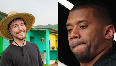 Russell Wilson Gives a Huge Shoutout to Mr. Beast for Changing Lives of 100 Jamaican Families