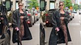 Hailey Bieber In A Black Lace Jumpsuit Is On The Right Track To Become A Supermodel Mom