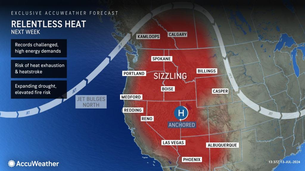 Record-smashing West heat wave to continue into another week