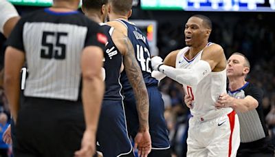 Watch Russell Westbrook get ejected as Clippers fall to Mavericks 101-90