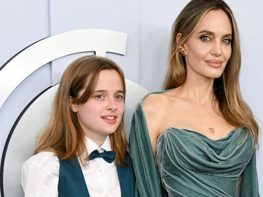 Angelina Jolie Celebrates Her First Tonys Win While Matching With Daughter Vivienne