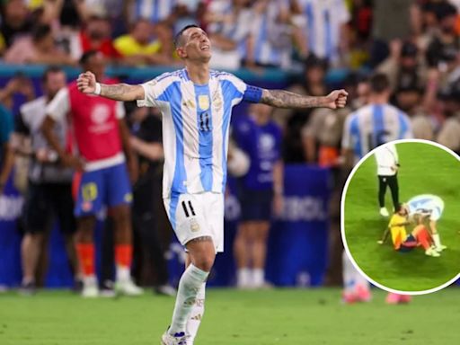 Ángel Di María protagonizó gesto enternecedor con los jugadores colombianos tras la final de la Copa América