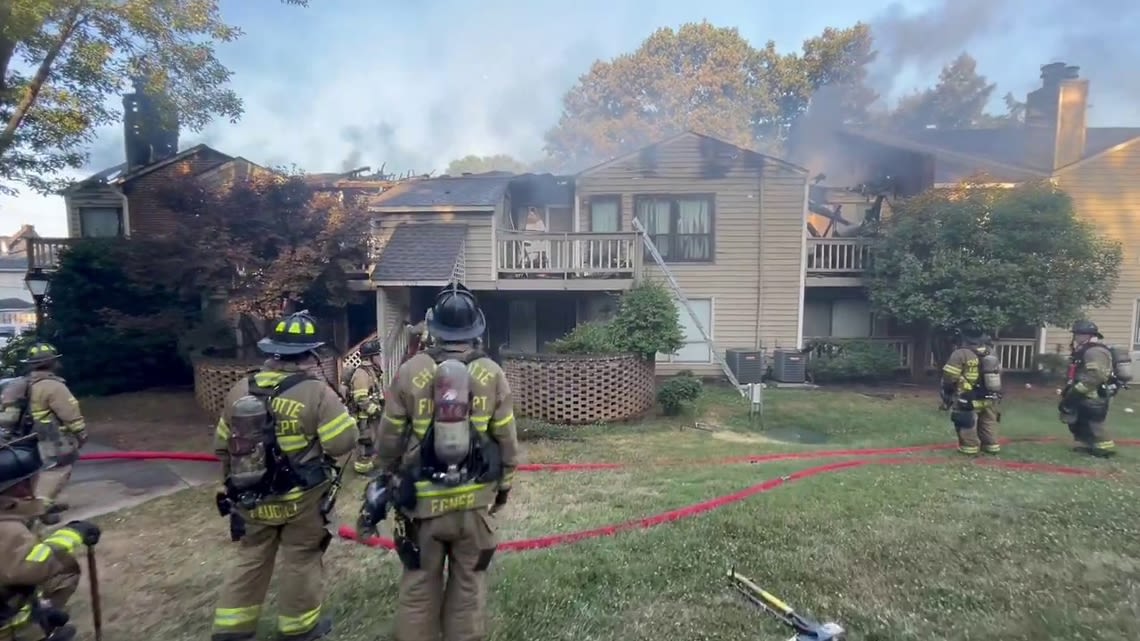 Firefighters rescue person trapped in south Charlotte apartment fire, CFD says fire intentional