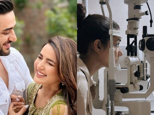 Jasmin Bhasin Visits Hospital For Tests Amid Corneal Damage; Aly Goni Shares Photo - News18