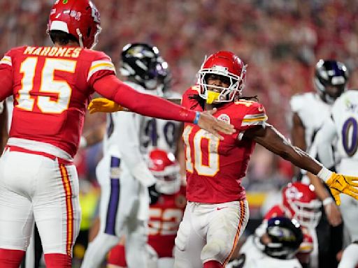 Patrick Mahomes and Chiefs edge Ravens by a toe to win NFL season opener