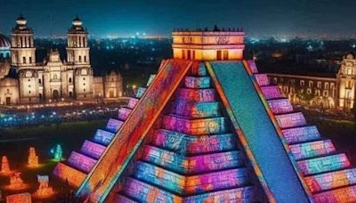 Qué es el video mapping, el espectáculo de luces utilizado en la pirámide de Kukulkán en CDMX