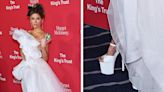 Kate Beckinsale Dons Pleaser White Platform Shoes on the King’s Trust Gala Red Carpet