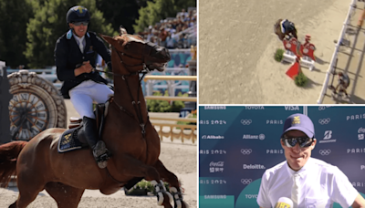 Olympic showjumper in tears as he explains why his horse crashed during final