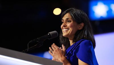 Usha Vance shaped her husband’s rise. This week, she introduced him on the RNC stage.