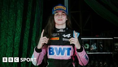 Abbi Pulling: Briton becomes first female driver to win F4 race