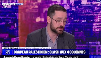 Après sa violente altercation avec Meyer Habib, David Guiraud présente ses excuses "à tous les cochons de France" sur BFMTV