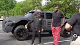 Shaq Rolls Up To A Car Show In His Ugly Ram TRX