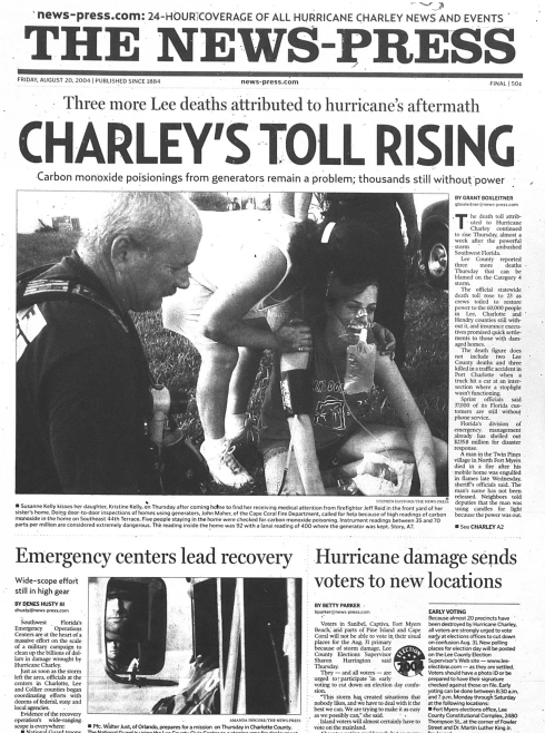 Hurricane Charley two decades later: "A small but powerful hurricane." 20 storm facts