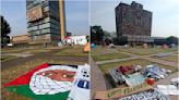 Fotos, vida y protesta en el campamento pro Palestina en la UNAM