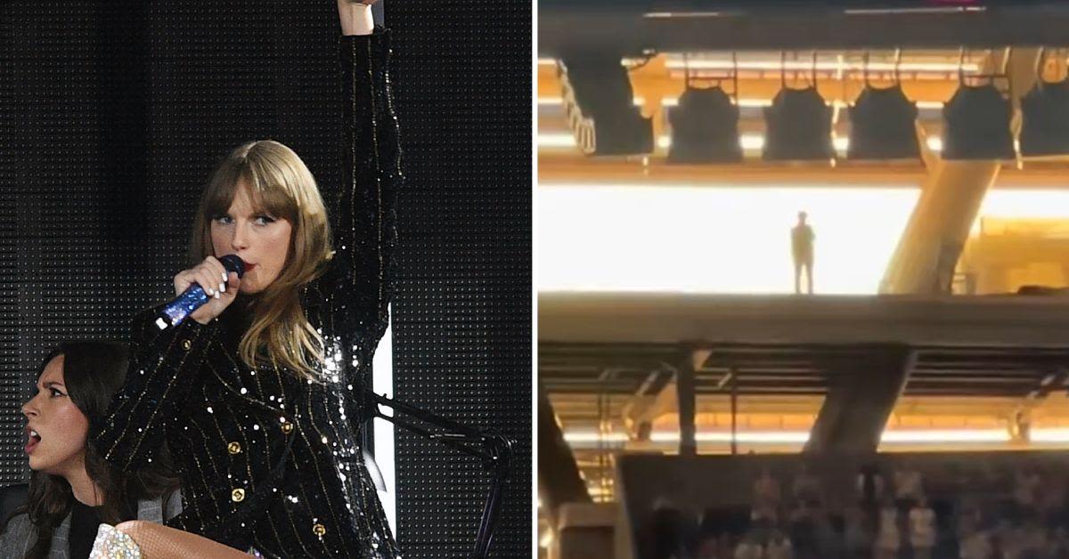 Taylor Swift Fans Share Theories About Mysterious Figure Seen Dancing in the Rafters at Her Madrid Concert: Watch