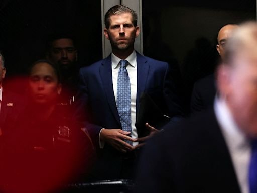 After parade of support, one Trump family member was at verdict