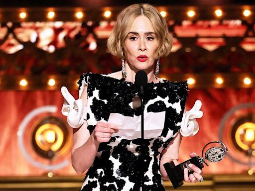 Sarah Paulson wins her first Tony Award for “Appropriate”, thanks partner Holland Taylor for 'loving me'