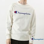 Champion Basic 草寫Logo內刷毛大學Tee 米白