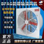 【現貨】防爆軸流風機220v380v工業抽風機管道式換氣排氣扇強力方形電風扇