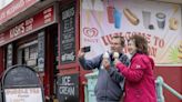 Seagull steals ice cream from holidaymaker as she poses for snap