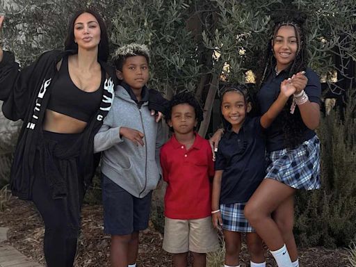 Kim Kardashian's Four Kids Look All Grown Up as They Head Back to the Classroom: 'School Daze Are Upon Us'