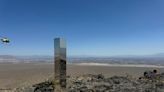 Shiny monolith removed from mountains outside Las Vegas. How it got there still is a mystery