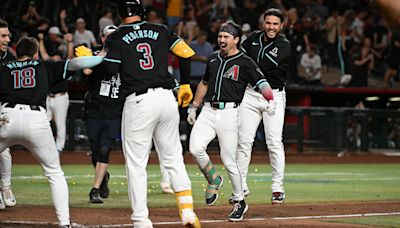 Arizona Diamondbacks Corbin Carroll discusses his first career walk-off home run