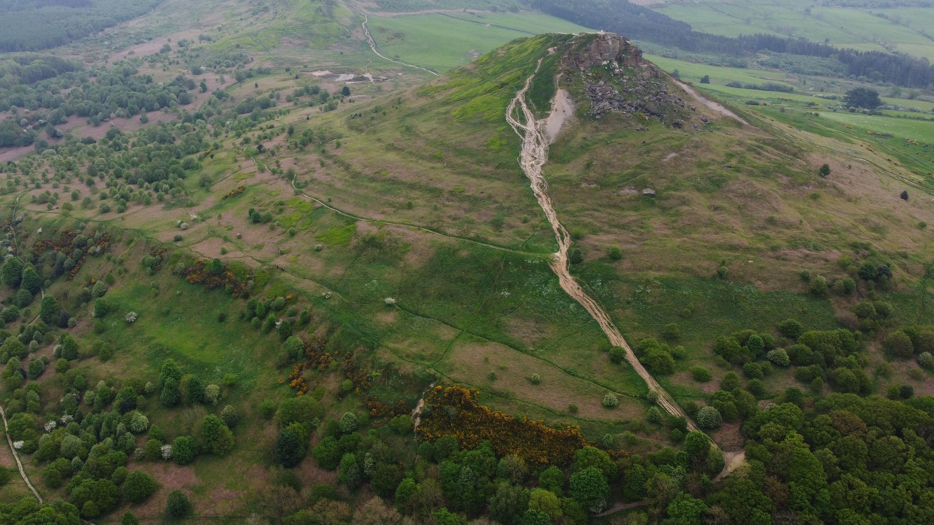 Damaged Roseberry Topping path to be restored