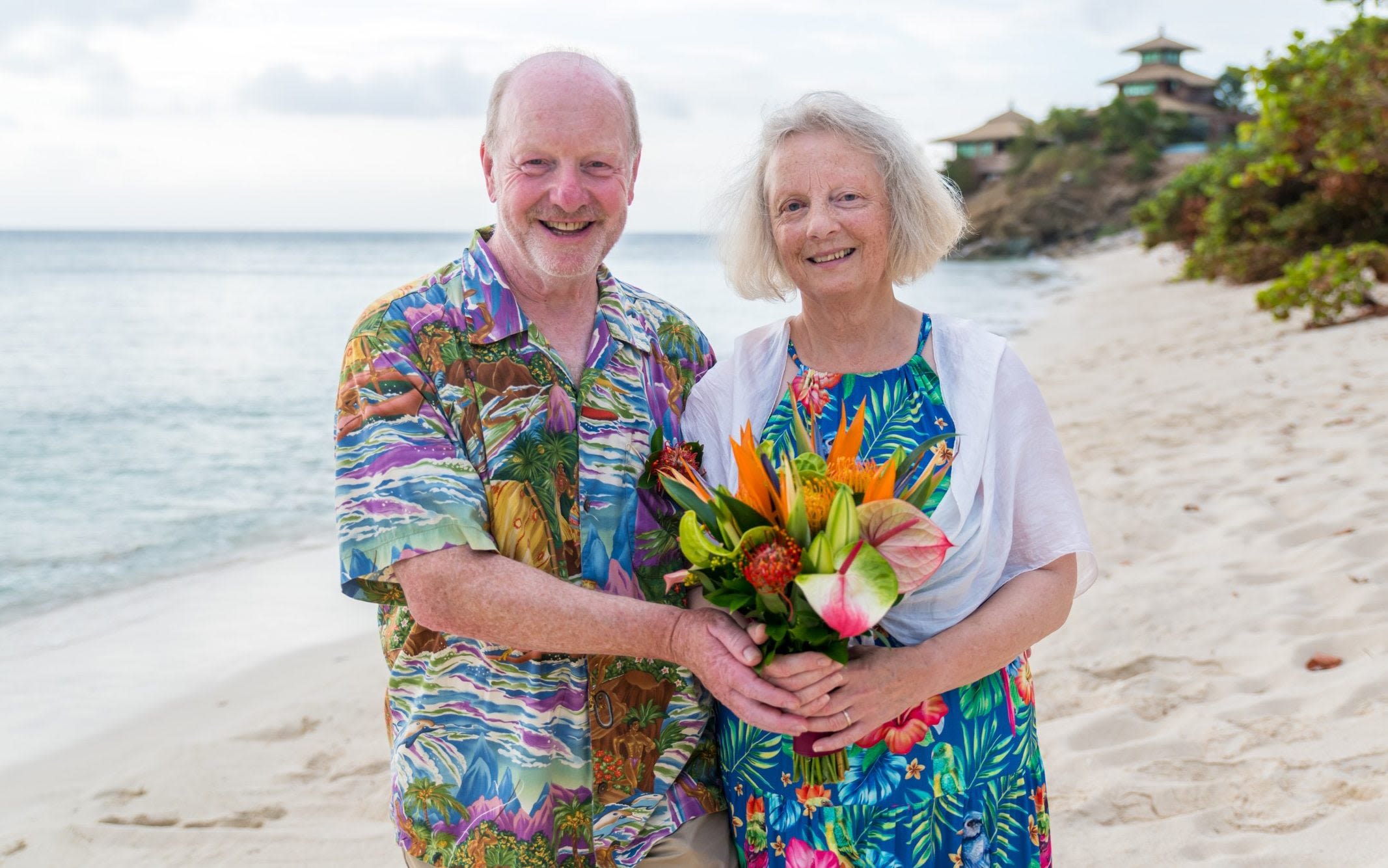 Richard Branson marries Alan Bates and partner of 34 years on private Caribbean island