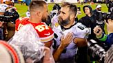 Jason Kelce Trolls Travis Kelce For Dad-Like Move at Taylor Swift's Concert | AM 570 LA Sports | FOX Sports Radio